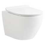 Hangtoilet | randloos, Aloni, Eco5514.01, Wit glanzend, Inclusief soft